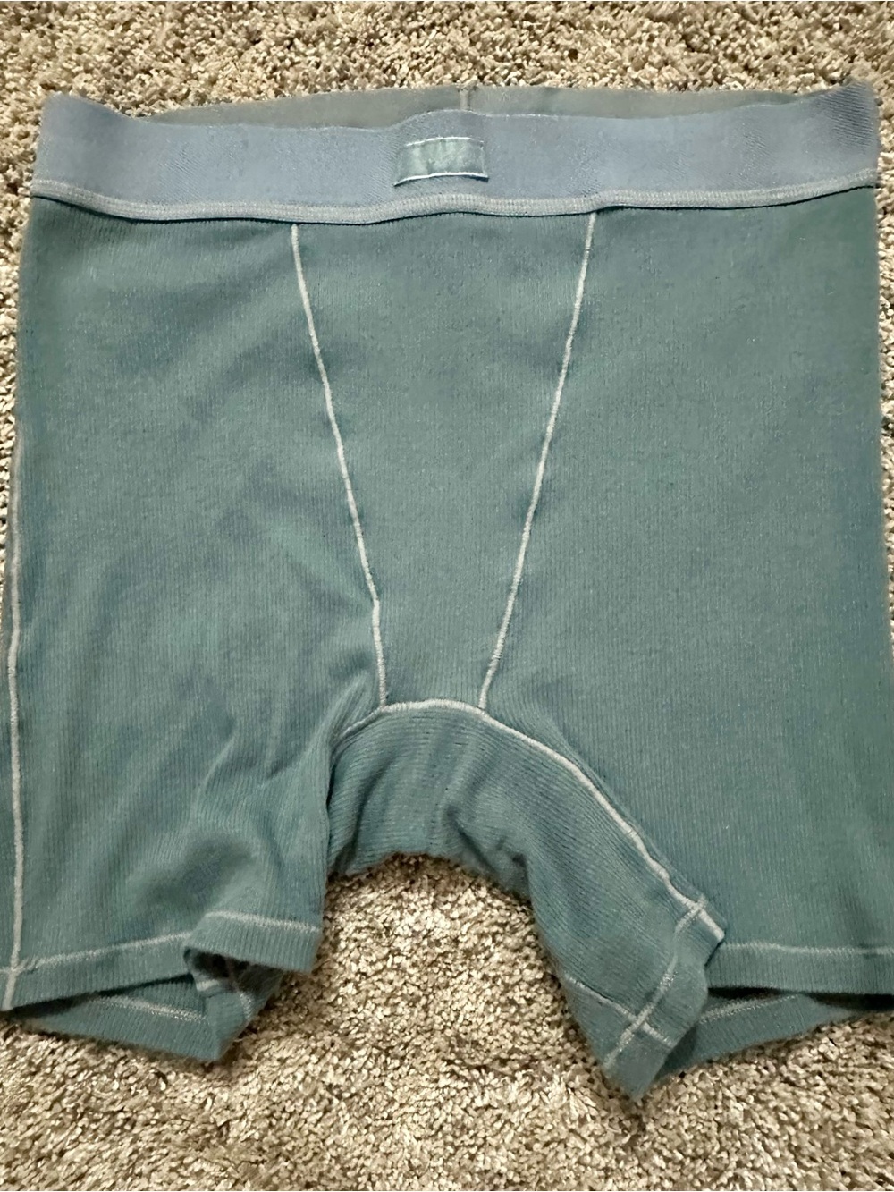 SKIMS Men's Boxer Briefs in Teal Green